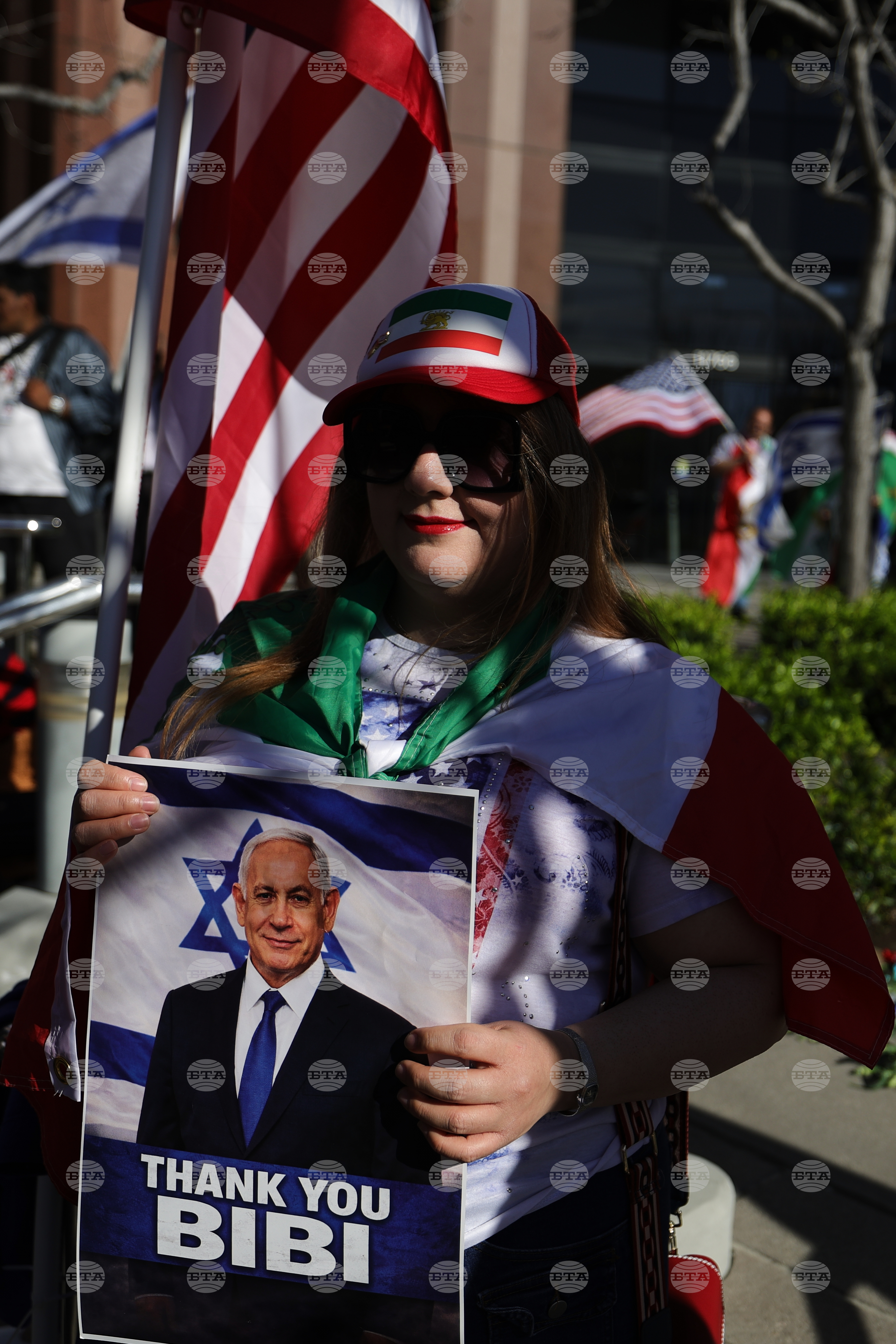 Iran US Israel Protests