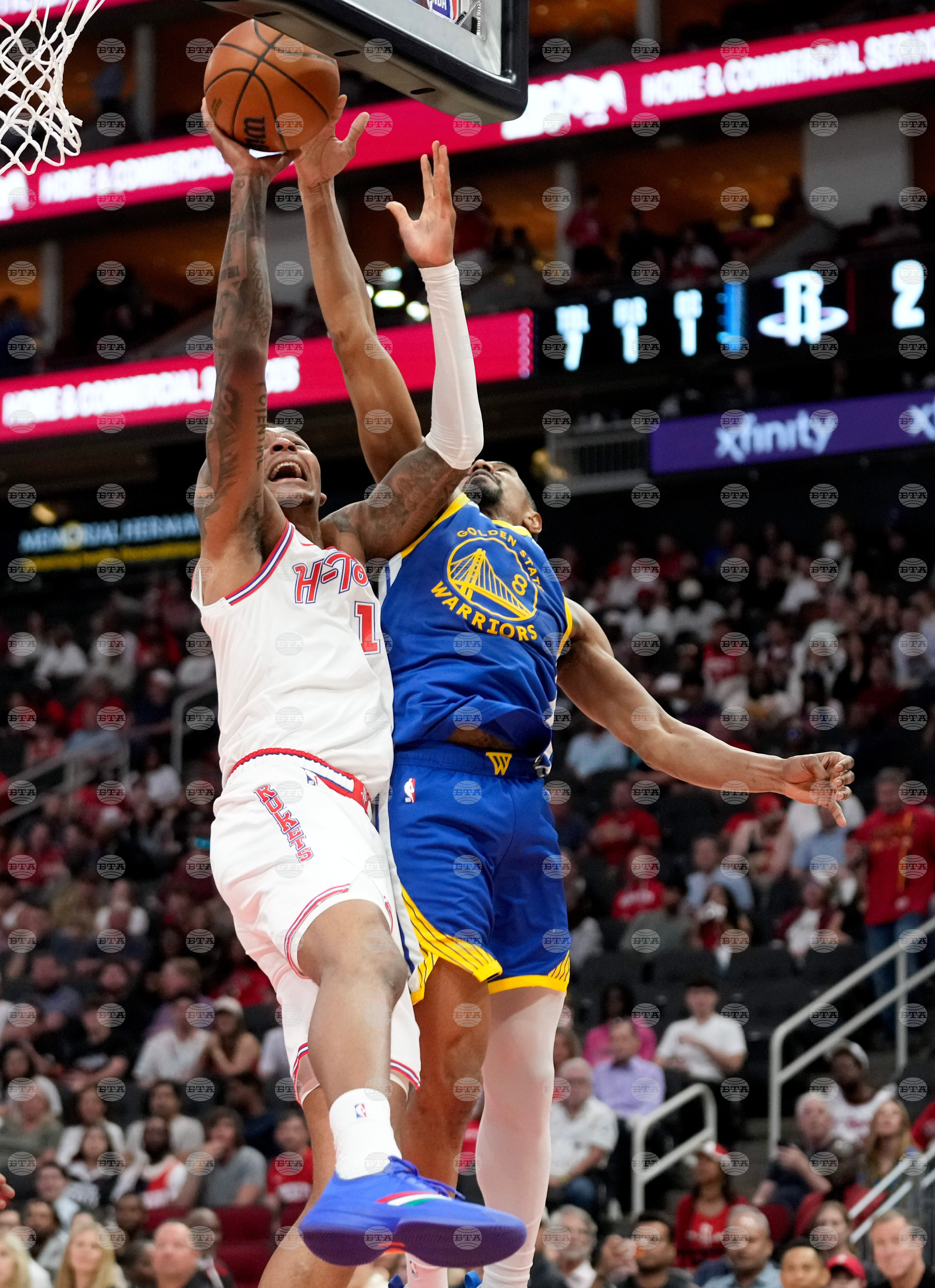 Warriors Rockets Basketball