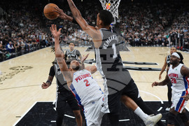 APTOPIX Pistons Spurs Basketball