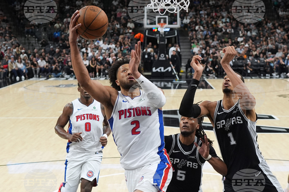 Pistons Spurs Basketball