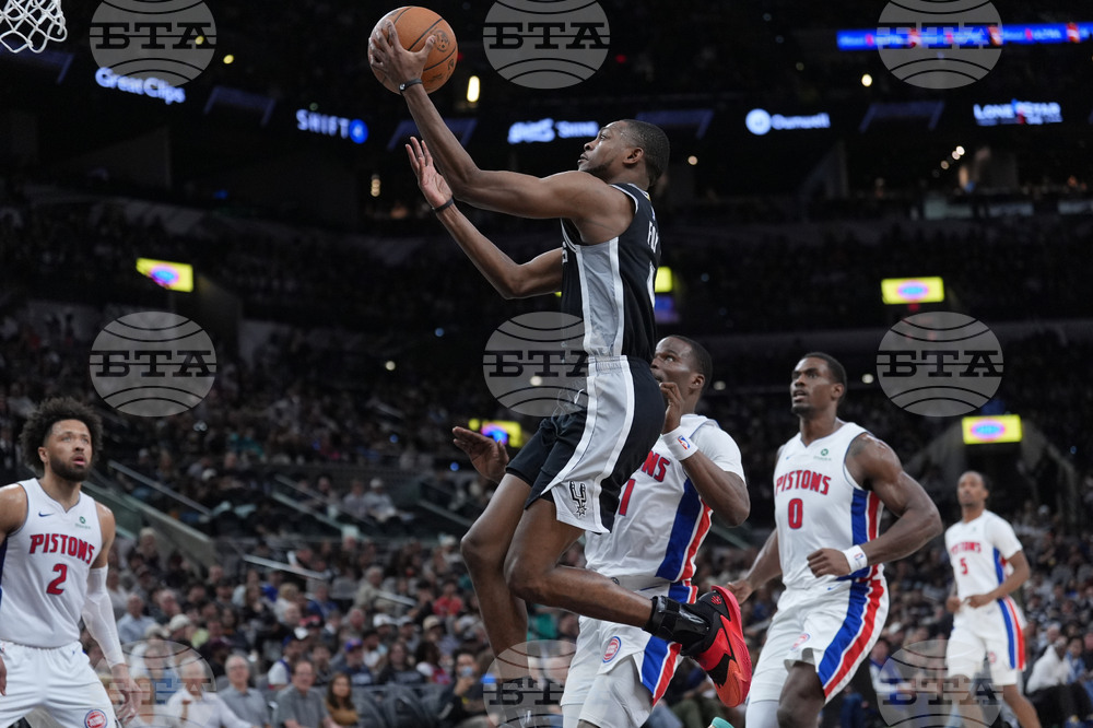Pistons Spurs Basketball