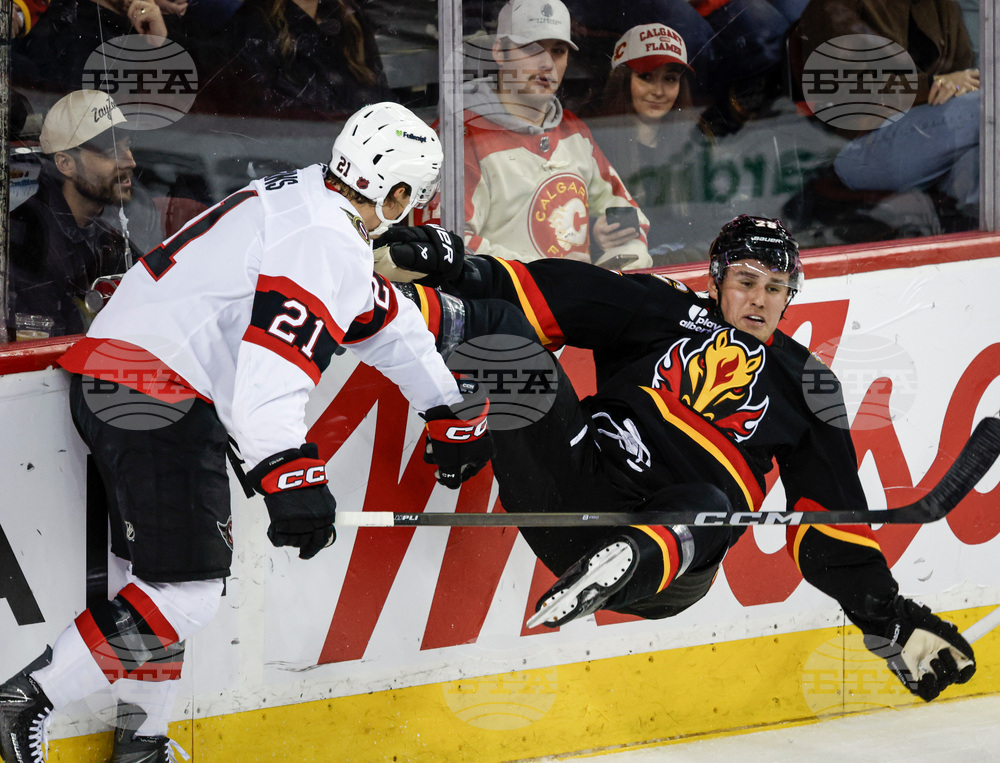 Senators Flames Hockey