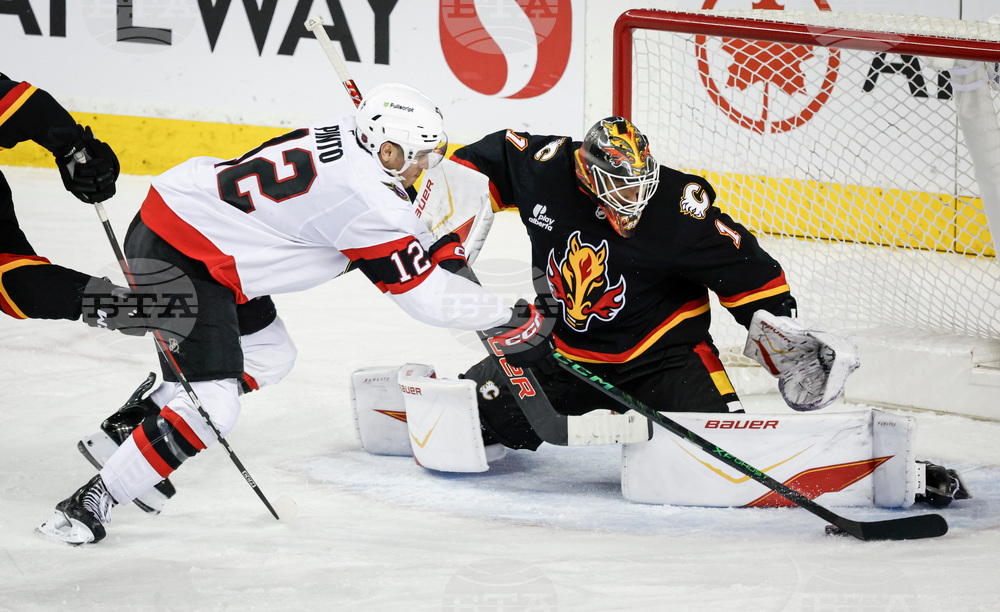 Senators Flames Hockey
