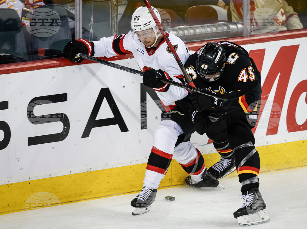 Senators Flames Hockey