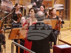 Концерт на Екатерине Буачидзе в зала „България“ със Софийската филхармония и маестро Найден Тодоров. Снимка – Даниел Димитров/ БТА