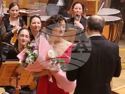 Концерт на Екатерине Буачидзе в зала „България“ със Софийската филхармония и маестро Найден Тодоров. Снимка – Даниел Димитров/ БТА