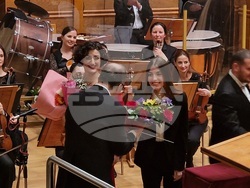 Концерт на Екатерине Буачидзе в зала „България“ със Софийската филхармония и маестро Найден Тодоров. Снимка – Даниел Димитров/ БТА