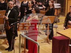 Концерт на Екатерине Буачидзе в зала „България“ със Софийската филхармония и маестро Найден Тодоров. Снимка – Даниел Димитров/ БТА