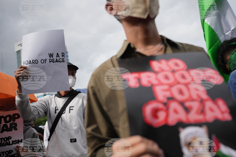 Indonesia Board of Peace Protest