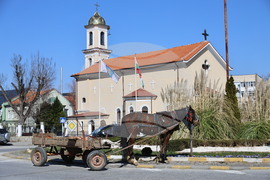 Асеновград - пътен инцидент с каруца
