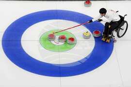 APTOPIX Milan Cortina Paralympics Wheelchair Curling