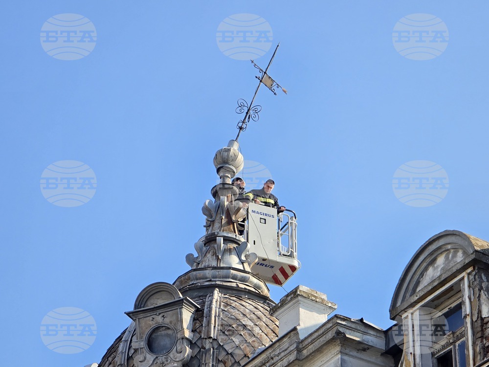 Видин - емблематична сграда - декоративен ветропоказател - демонтиране