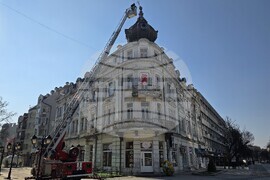 Видин - емблематична сграда - декоративен ветропоказател - демонтиране