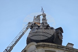 Видин - емблематична сграда - декоративен ветропоказател - демонтиране