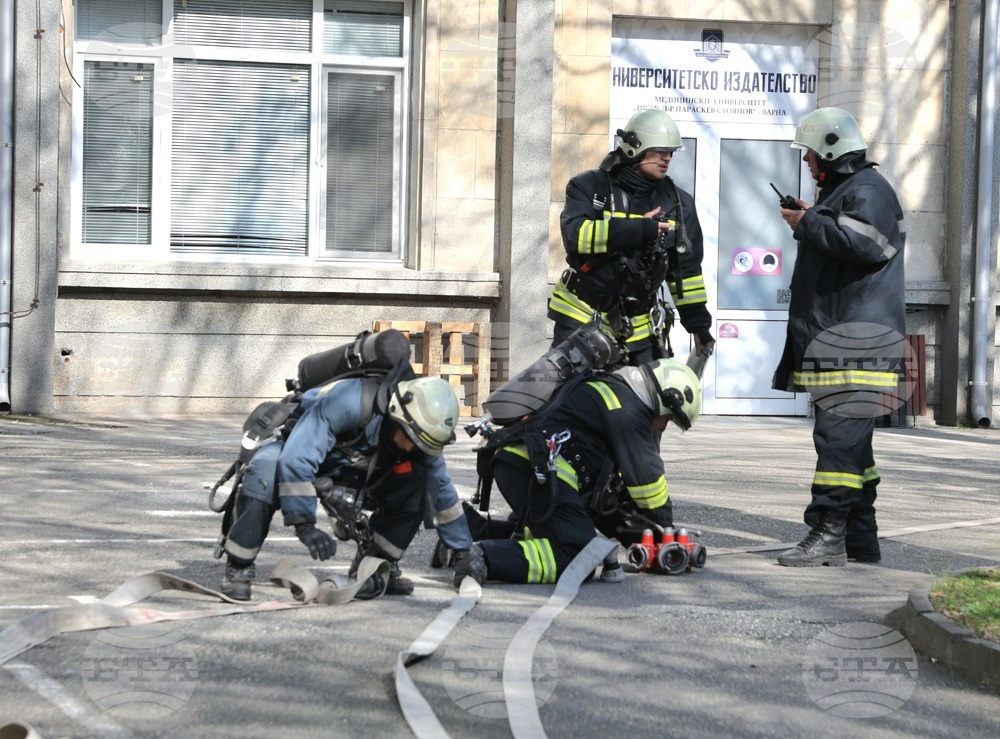 Варна - Практическа симулация на пожар