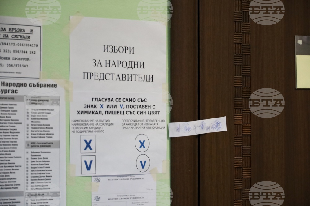 Бургас - избори за народни представители - начало на изборния ден