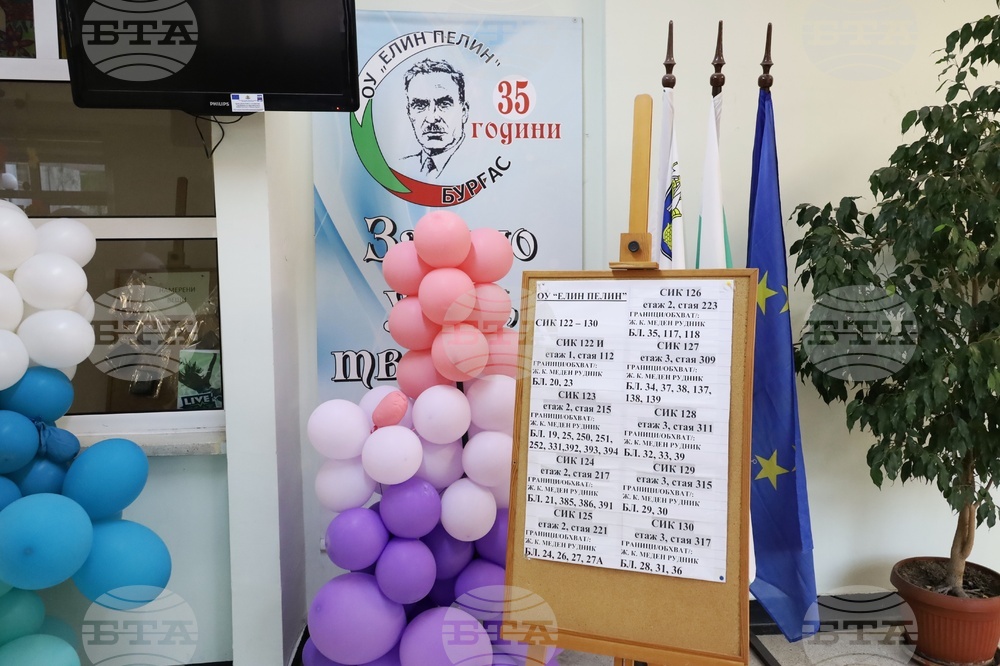 Бургас - избори за народни представители - начало на изборния ден