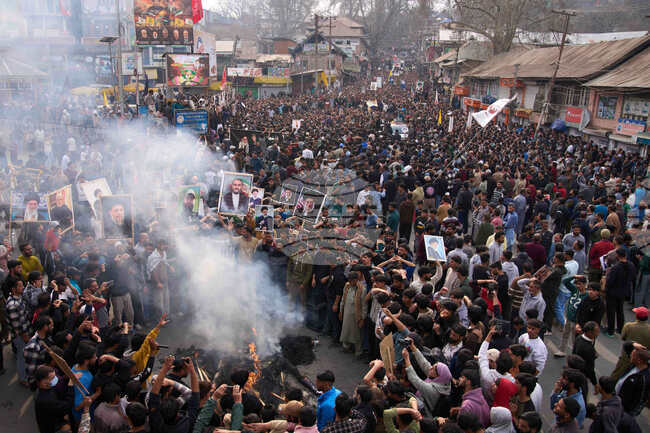 APTOPIX India Iran War Protest