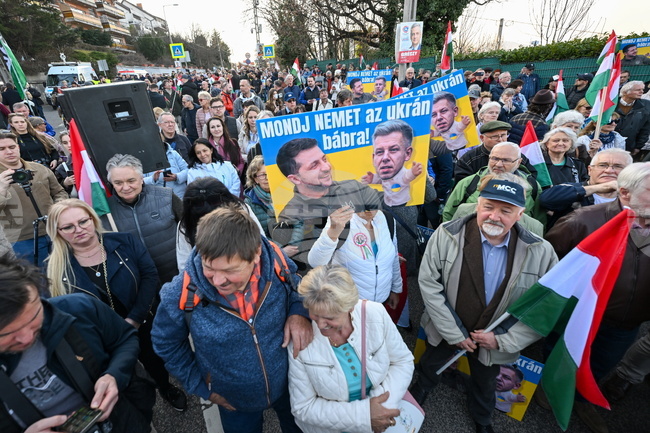 Hungary Anti Ukraine Protest