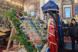 Долна баня - храм „Света Богородица“ - Малко повечерие - патриарх Даниил