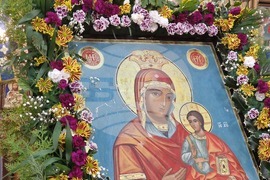 Долна баня - храм „Света Богородица“ - Малко повечерие - патриарх Даниил