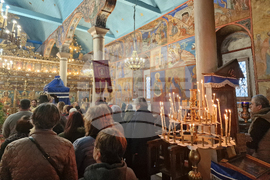 Долна баня - храм „Света Богородица“ - Малко повечерие - патриарх Даниил