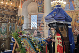 Долна баня - храм „Света Богородица“ - Малко повечерие - патриарх Даниил