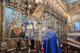 Долна баня - храм „Света Богородица“ - Малко повечерие - патриарх Даниил