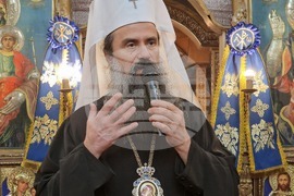 Долна баня - храм „Света Богородица“ - Малко повечерие - патриарх Даниил