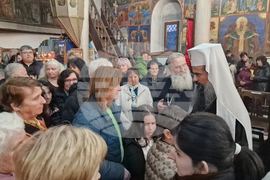 Долна баня - храм „Света Богородица“ - Малко повечерие - патриарх Даниил