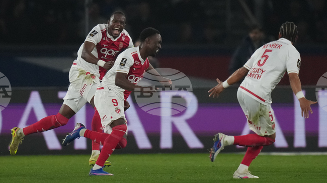 Монако достигна до трите точки срещу Брест в Лига 1