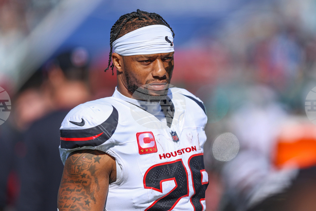 Texans-Mixon Released Football