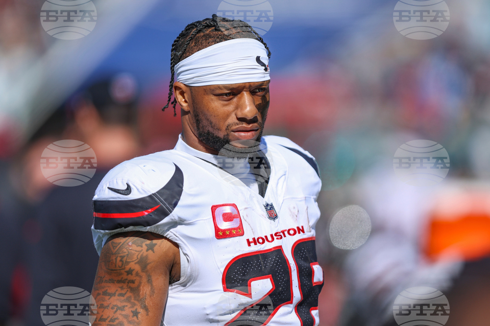 Texans-Mixon Released Football