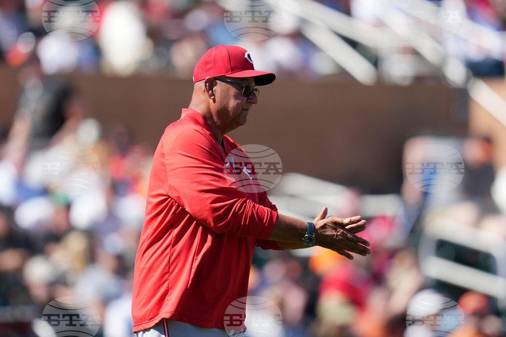 Reds Giants Spring Baseball