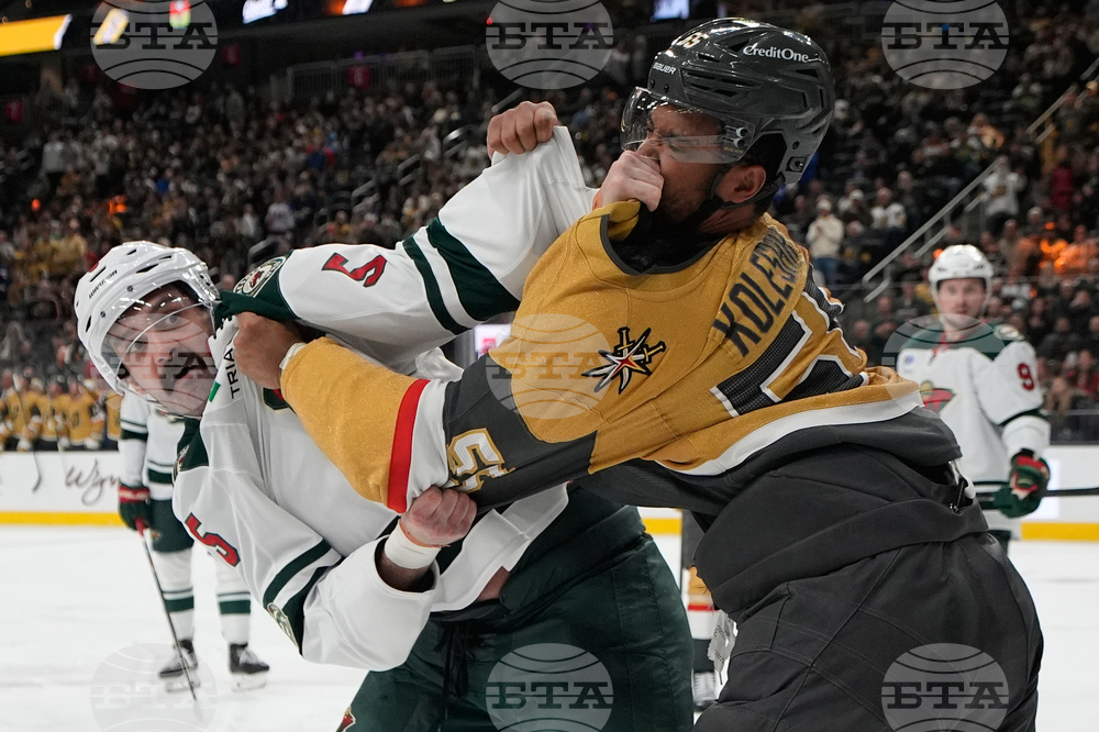 APTOPIX Wild Golden Knights Hockey