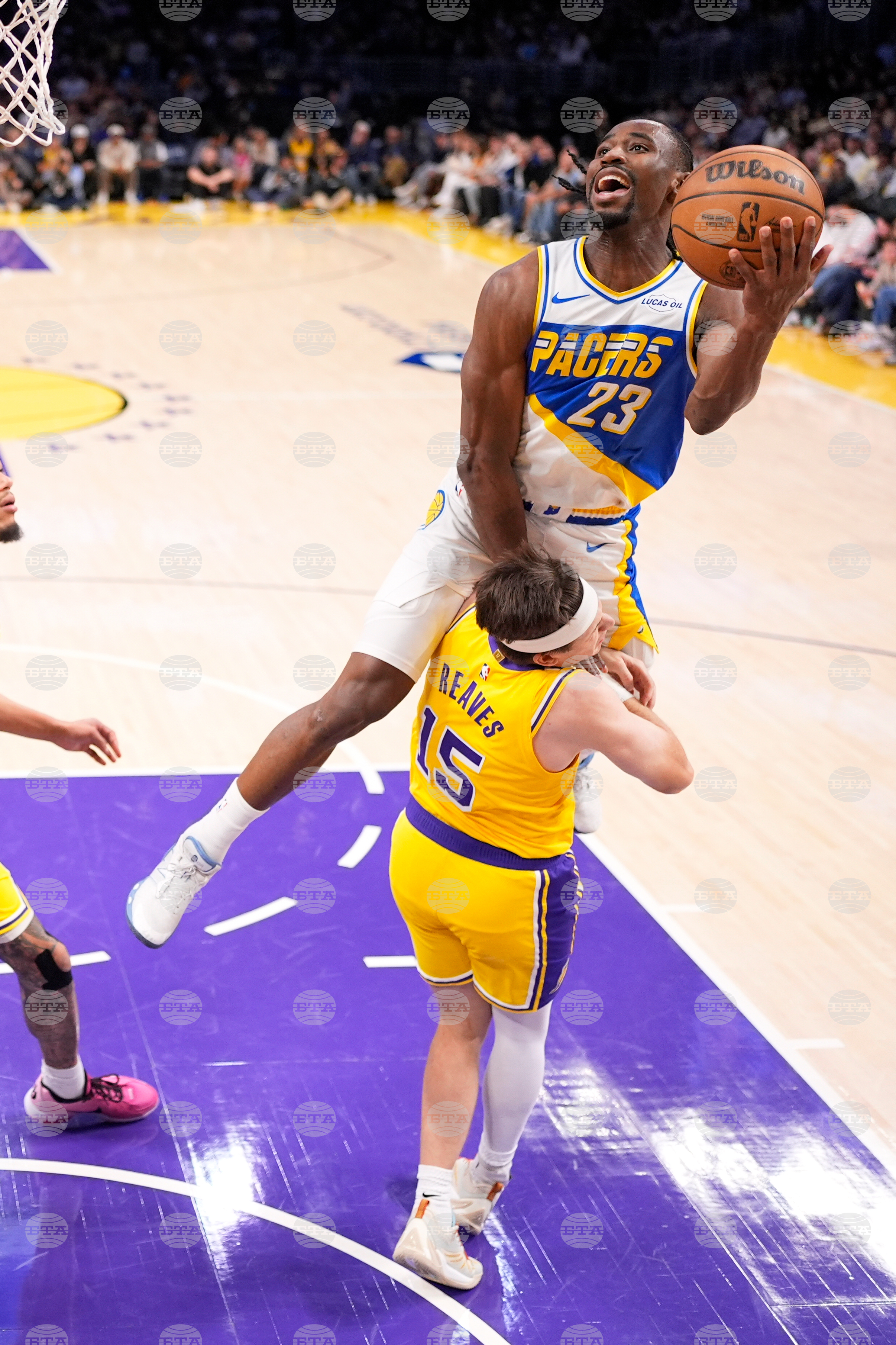 APTOPIX Pacers Lakers Basketball