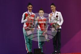 Художествена гимнастика - Световна купа - бухалки - награждаване