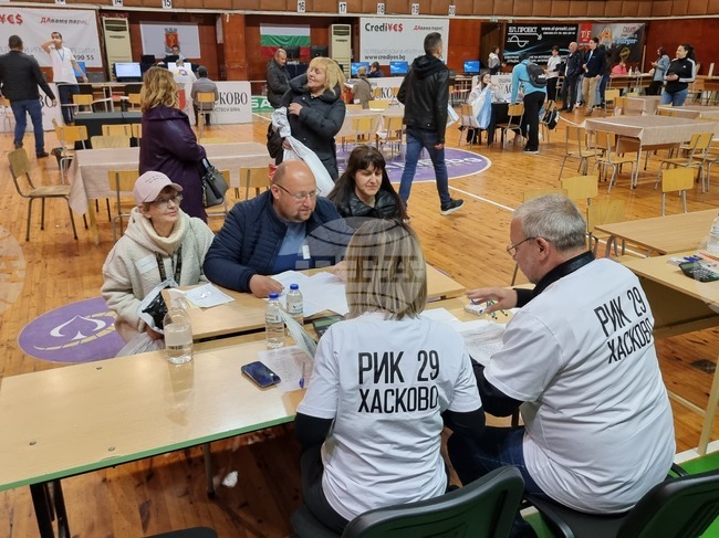Хасково - парламентарни избори - преброяване