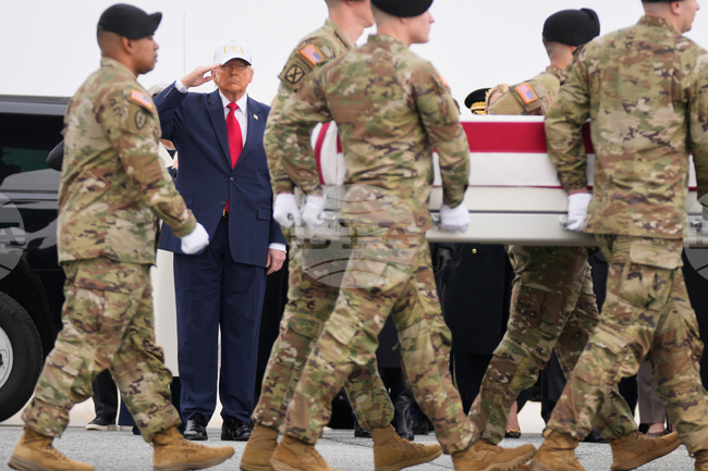 APTOPIX Trump Iran US Military Deaths Casualty Return