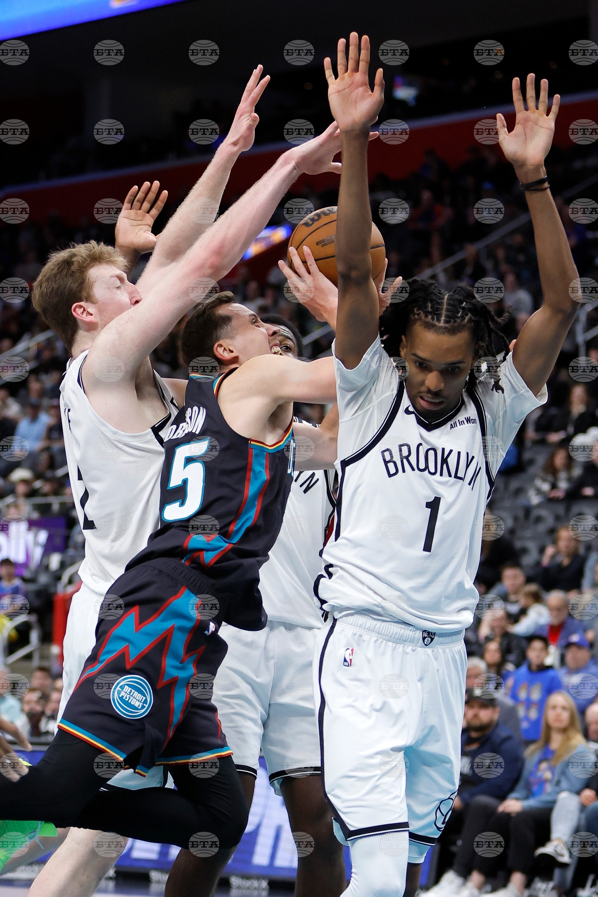 Nets Pistons Basketball