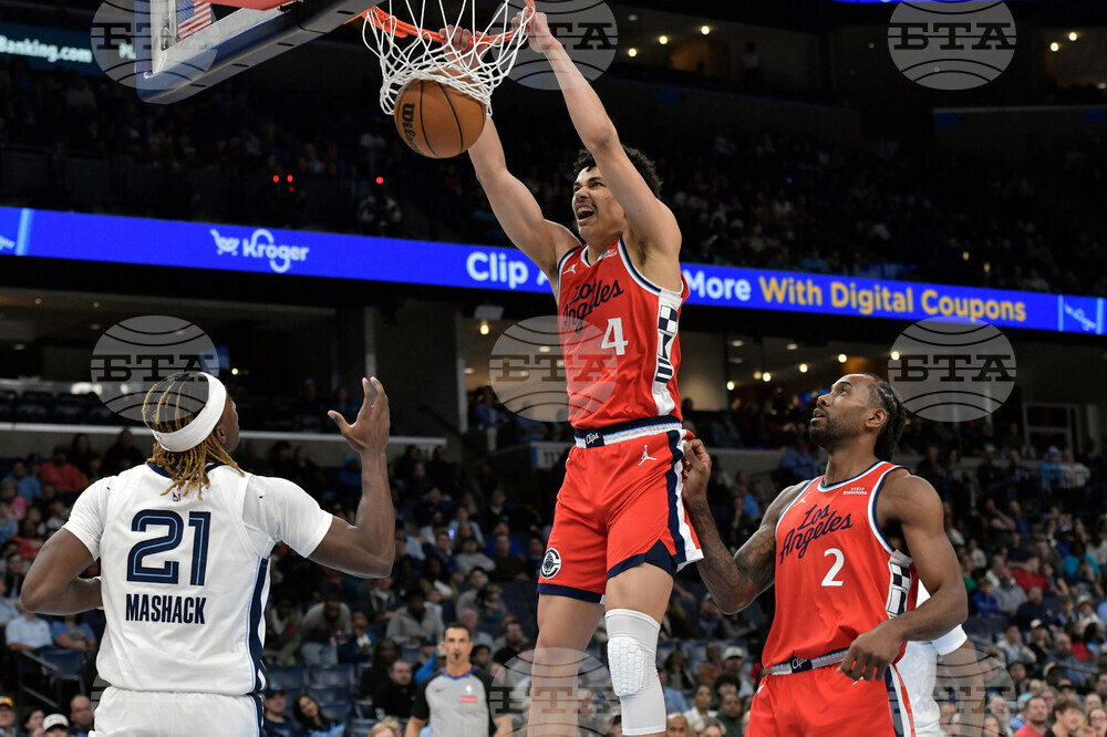 Clippers Grizzlies Basketball