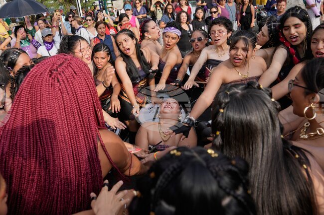 APTOPIX Peru International Women's Day