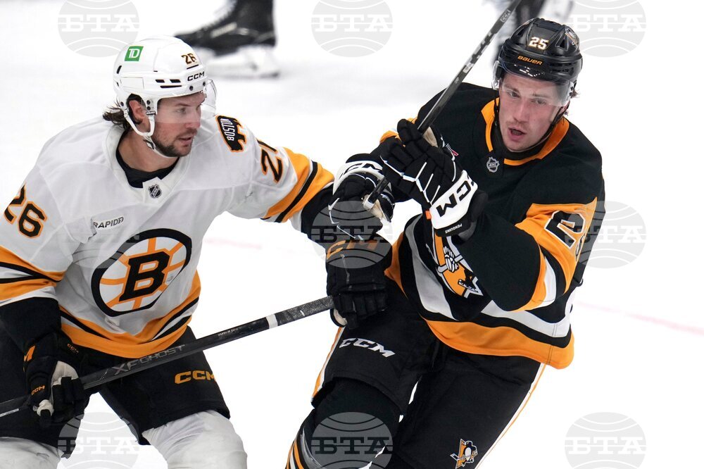 Bruins Penguins Hockey