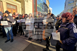 Враца - протест - служители пощи