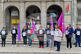 Търговище - пощенски служители - протест