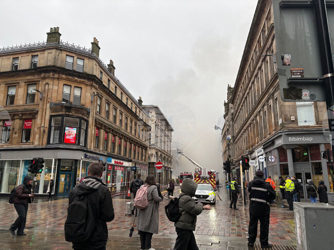 Britain Glasgow Fire