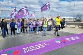 Варна - КНСБ - градски транспорт - протест
