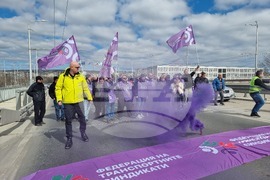 Варна - КНСБ - градски транспорт - протест