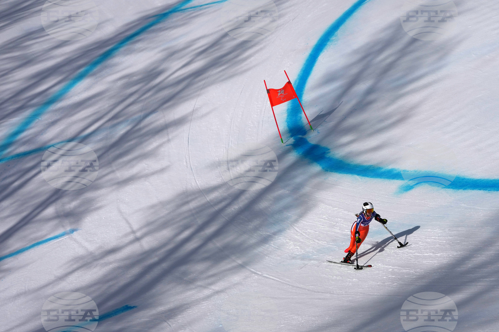 APTOPIX Milan Cortina Paralympics Alpine Skiing