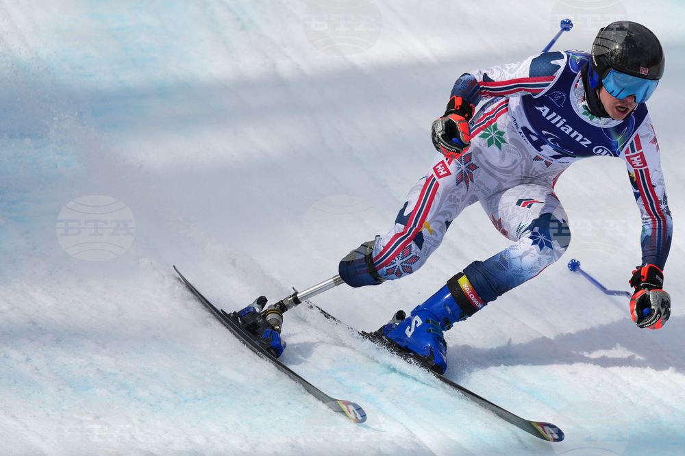 APTOPIX Milan Cortina Paralympics Alpine Skiing